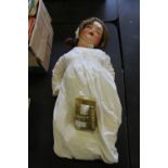 Bisque porcelain headed doll A/F