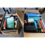 2 boxes of books