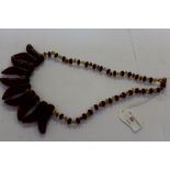 Simulated amber necklace