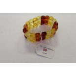 Simulated amber bracelet