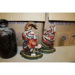 Cast iron Punch and Judy door stops