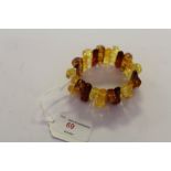 Simulated amber bracelet