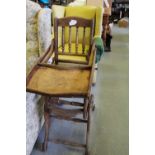 Victorian child’s metamorphic high chair