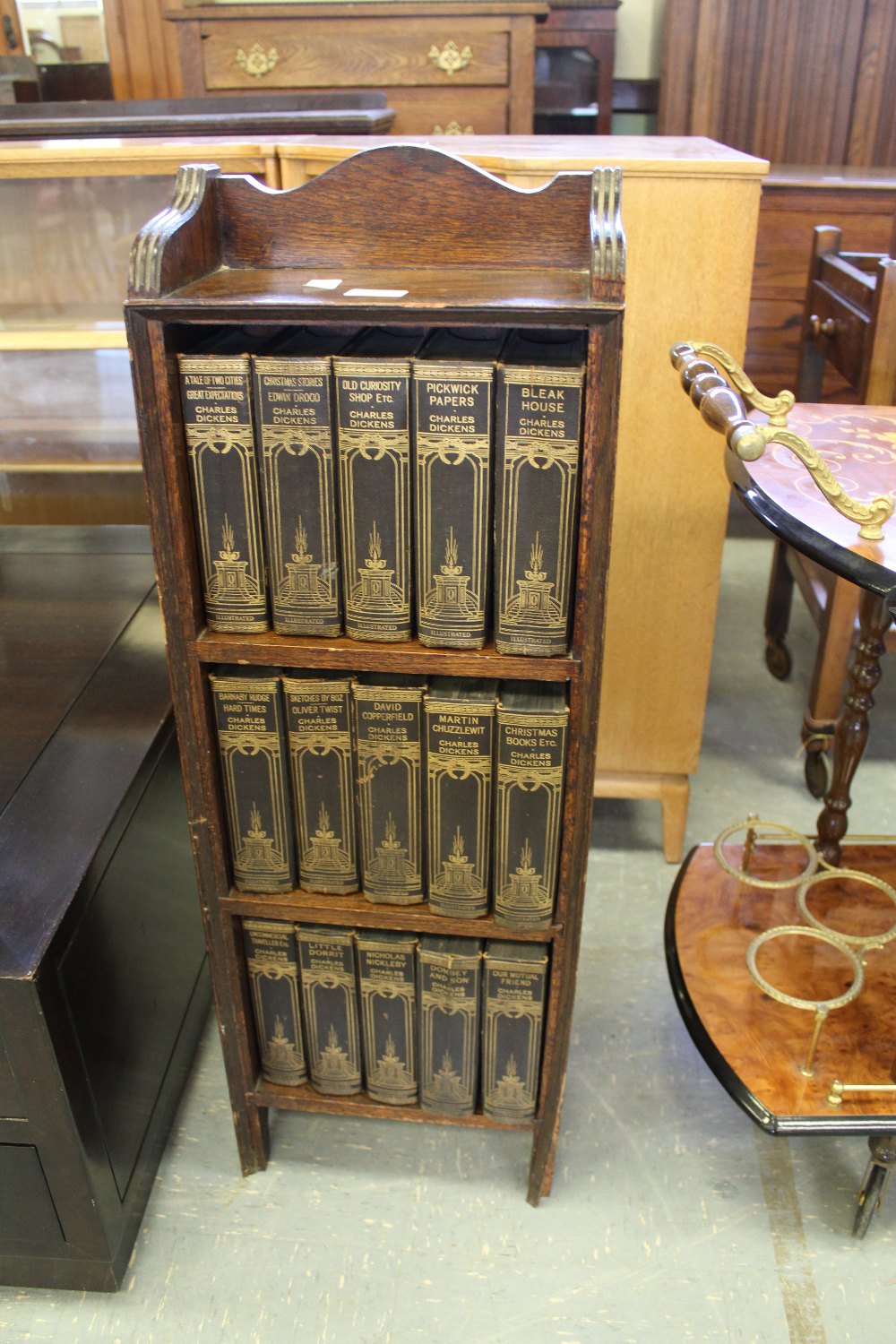 Bookcase and books