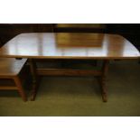 Light Ercol refectory table