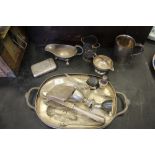 George V silver tankard by Roberts & Belk, Victorian silver cigar case and a selection of silver and