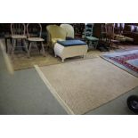 Grey & Cream Reversible Rug