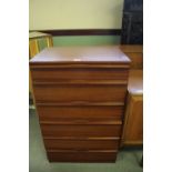 Teak 6 drawer chest