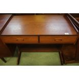 1970s teak desk with shelves