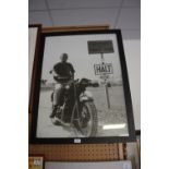 Framed Steve McQueen Poster