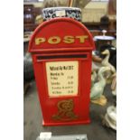 Wooden Post Box Key Box