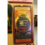 American Line Wooden Picture