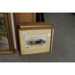 6 motor car prints