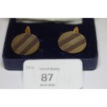 Pair of 9ct gold cufflinks 10.6 grams