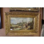 Gilt framed oil on canvas - Edward Carlton