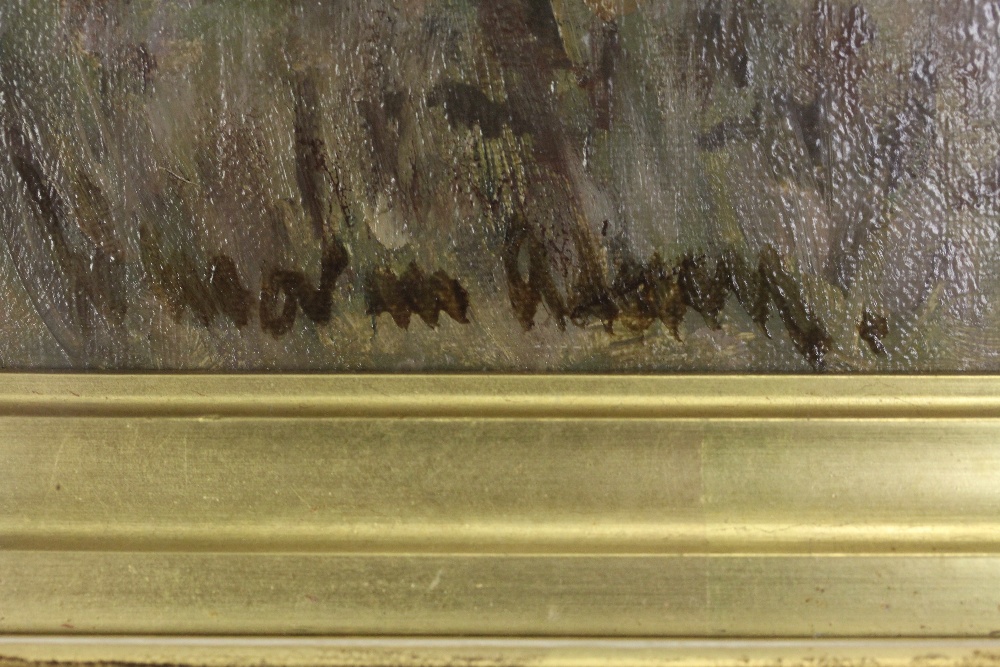 Gilt framed oil on canvas Highland Cattle - bearing signature William Adam (?) - Image 2 of 4