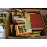 Box of military related books including Churchill