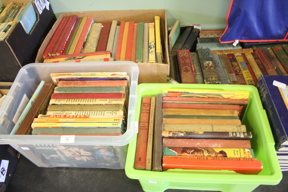 4 boxes of Children's Vintage Annuals and others