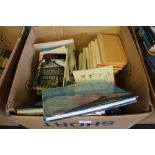 Box of Lake District and local history books including some Wainwright guides