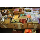 Three boxes of mixed books