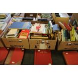 Three boxes of mixed books