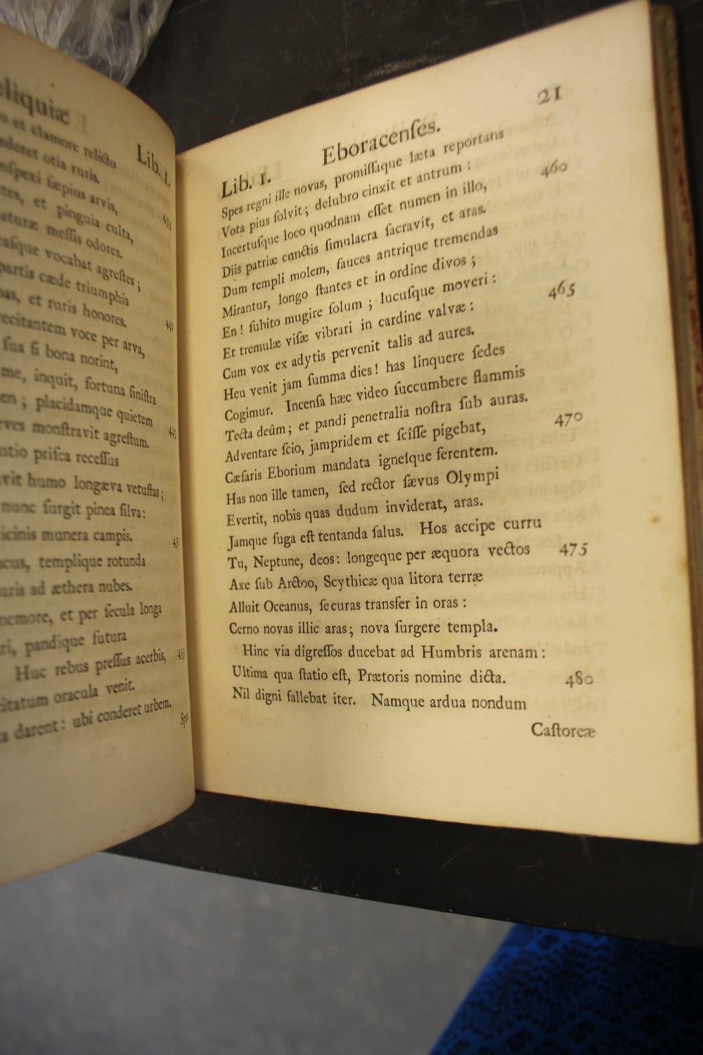 H. [Eneage] D [ering] Reliquiae Eboracenses 1743, 1st edition, half leather [Boyne 23] poem - Image 3 of 3