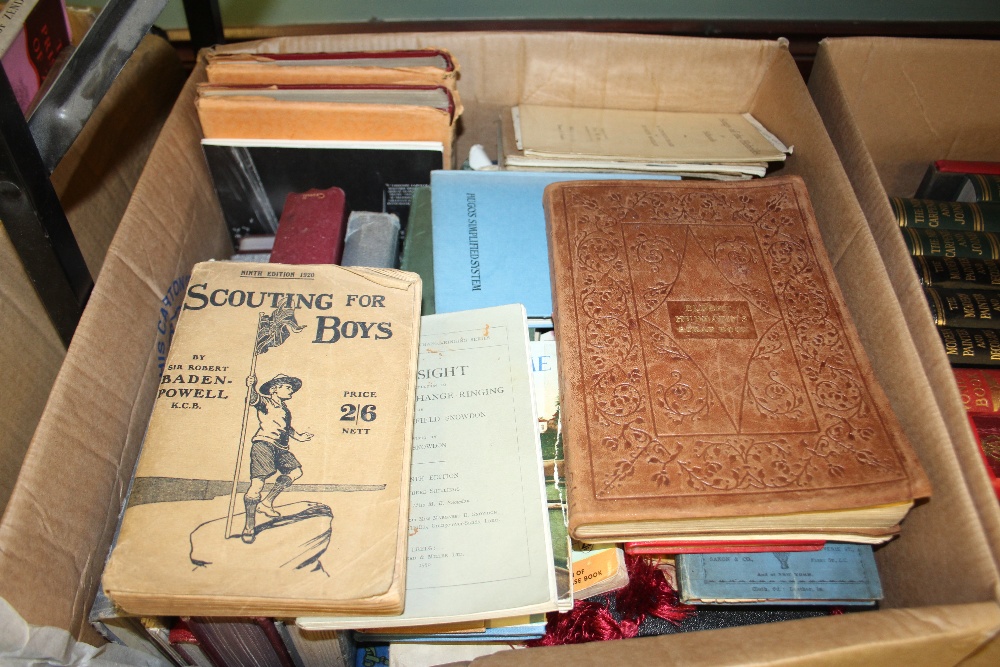 Baden-Powell [Sir R] - Scouting for Boys, 9th edition, 1920 and three boxes of mixed books - Image 3 of 4