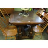Oak pull out 1930s table
