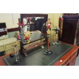 3 metal swinging/balancing decorative figures