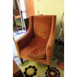 Edwardian wing back armchair