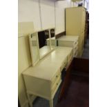 Cream 3 Piece Bedroom Suite & Other Wardrobe