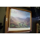 2 framed Heaton Cooper prints (boxed as new) and Mark Benton book 'The Lake District'