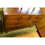 19th Century mahogany 2/2 chest of drawers