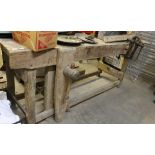 Pine work bench etc