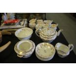 Spode part tea/coffee service iron red and gilt