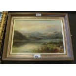 Edith Middleton oil painting, Ullswater. Provenance: Limpsfield watercolours