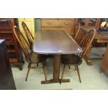 4 Ercol chairs and refectory table
