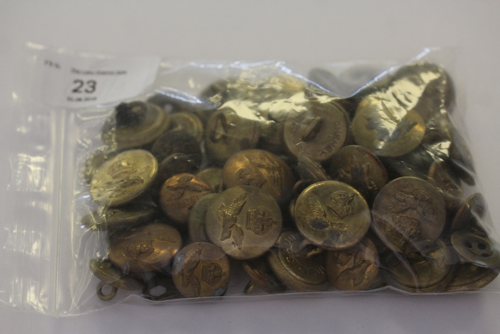 Approx. 50 Brass Army Buttons