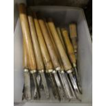 Box of mixed chisels