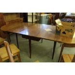 Georgian mahogany D-end dining table