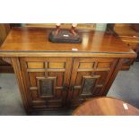 Victorian Maple & Co ash cabinet of Arts & Crafts design