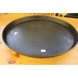 Large oval papier mâché tray