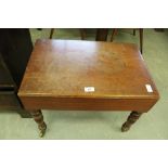 Victorian mahogany baby bath with liner