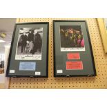 Pair of signed wishbone ash photographs