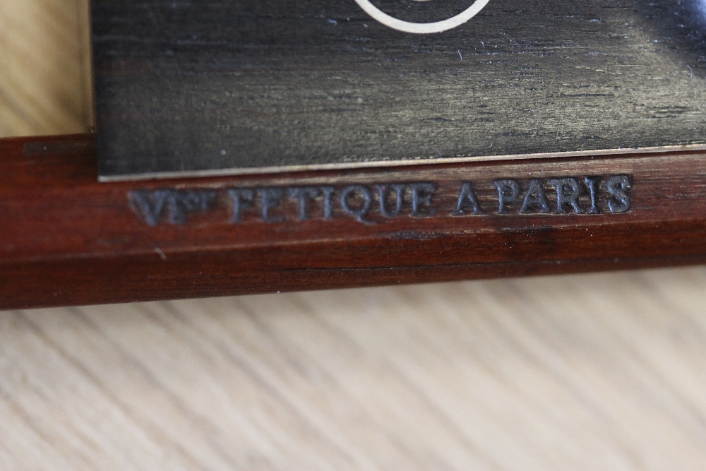 A silver mounted violin bow branded VF Fetique A Paris. Octagonal stick, full size, together with - Image 7 of 11