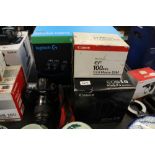 Canon EOS1D Mk II N digital SLR with Canon 100mm macro lens and boxes for both