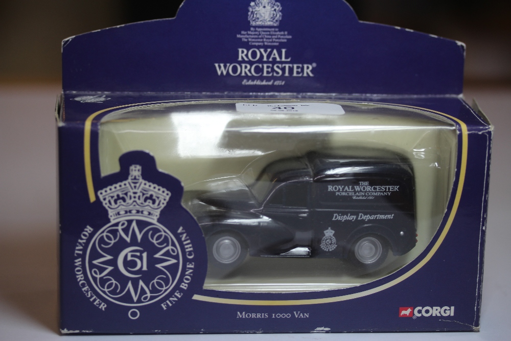 Corgi Morris 1000 "Royal Worcester" promotional van, boxed