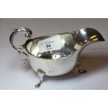 Silver sauce boat 93g