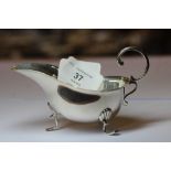 Small silver sauce boat 58g