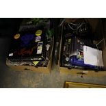 2 boxes of miscellaneous computer parts etc